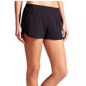 Athleta Stellar Athletic Running Shorts Womens XS In Black